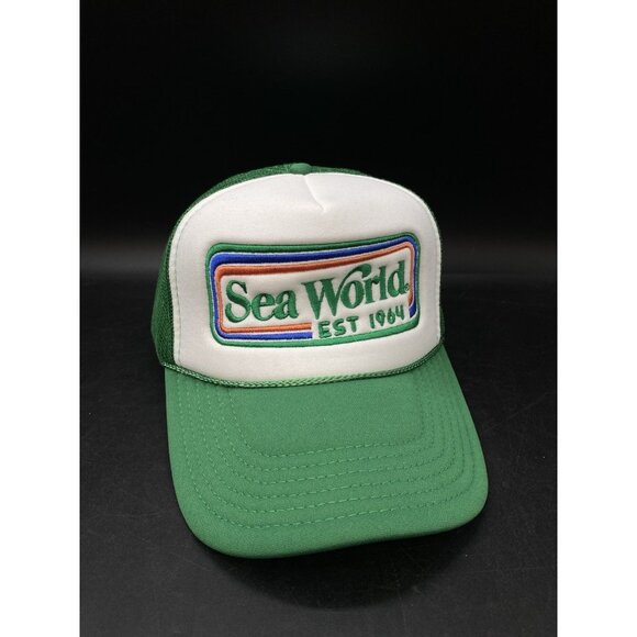 Otto Other - Otto Collection Sea World Hat Snapback Green Bill Vintage